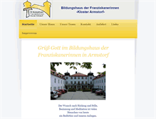 Tablet Screenshot of bildungshaus-armstorf.com